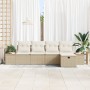 Juego de 5 piezas de sofá de jardín con cojines Beige de ratán sintético by , Outdoor sofas - Ref: Foro24-3359623, Price: 374...