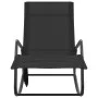 Tumbona de acero y textilene negra by vidaXL, Loungers - Ref: Foro24-317591, Price: 74,89 €, Discount: %