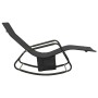 Schwarzer Stahl- und Textilene-Liegestuhl von vidaXL, Liegen - Ref: Foro24-317591, Preis: 79,22 €, Rabatt: %