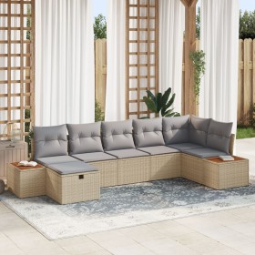 Conjunto de Sofás de Jardín de 7 Piezas con