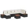 Juego de Sofás de Jardín de 8 Piezas con Cojines Negro Ratán von , Outdoor-Sofas - Ref: Foro24-3359644, Preis: 483,94 €, Raba...