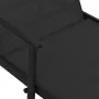 Tumbona de acero y tela textilene negro de vidaXL, Tumbonas - Ref: Foro24-317595, Precio: 152,59 €, Descuento: %