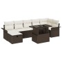 Juego de Sofá de Jardín de 8 Piezas con Cojines en Ratán Sintético Marrón by , Outdoor sofas - Ref: Foro24-3359685, Price: 58...
