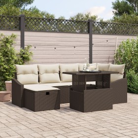 Conjunto de Sofá de Jardín de 7 Piezas con