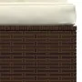 Central garden sofa with brown synthetic rattan cushions by vidaXL, Modular outdoor sofas - Ref: Foro24-317504, Price: 87,79 ...