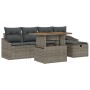 Conjunto de Sofá de Jardín de 6 Piezas con Cojines Gris Ratán Poli by , Outdoor sofas - Ref: Foro24-3360017, Price: 397,47 €,...