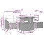 Conjunto de Sofá de Jardín de 6 Piezas con Cojines Gris Ratán Poli by , Outdoor sofas - Ref: Foro24-3360017, Price: 397,47 €,...