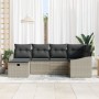 Conjunto de Sofás de Jardín de 6 Piezas con Cojines Gris Claro de Ratán von , Outdoor-Sofas - Ref: Foro24-3360613, Preis: 440...