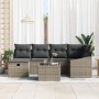 Juego de Sofá de Jardín de 7 Piezas con Cojines Gris Ratán Sintético von , Outdoor-Sofas - Ref: Foro24-3360620, Preis: 462,92...