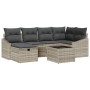 Juego de Sofá de Jardín de 7 Piezas con Cojines en Gris Claro de Poliratán by , Outdoor sofas - Ref: Foro24-3360623, Price: 4...
