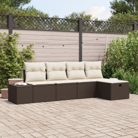 Comprar Conjunto de Sofá de Jardín de 5 Piezas