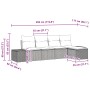 Conjunto de Sofá de Jardín de 5 Piezas con Cojines Marrón Ratán Poliéster by , Outdoor sofas - Ref: Foro24-3360689, Price: 36...