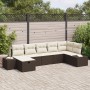 Juego de Sofá de Jardín de 7 Piezas con Cojines Marrón Ratán Sintético by , Outdoor sofas - Ref: Foro24-3360729, Price: 492,2...
