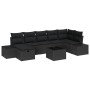 Conjunto de Sofá de Jardín de 8 Piezas con Cojines Negro de Ratán by , Outdoor sofas - Ref: Foro24-3360744, Price: 540,06 €, ...