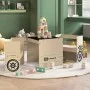 Kinder-Tisch und Stühle 3-teilig, Geländewagen-Design aus MDF. von vidaXL, Möbelsets für Babys und Kleinkinder - Ref: Foro24-...
