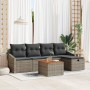 Conjunto de Sofás de Jardín de 6 Piezas con Cojines de Rattan Gris von , Outdoor-Sofas - Ref: Foro24-3360891, Preis: 382,28 €...