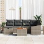 Conjunto de Sofá de Jardín de 7 Piezas con Cojines Gris Ratán Sintético von , Outdoor-Sofas - Ref: Foro24-3360898, Preis: 450...