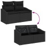 Conjunto de sofá de jardín de 7 piezas con cojines de polirratán negro von , Outdoor-Sofas - Ref: Foro24-3360901, Preis: 466,...