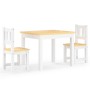 Kinder-Tisch und Stuhl-Set, 3-teilig, aus weißem und beigem MDF. von vidaXL, Möbelsets für Babys und Kleinkinder - Ref: Foro2...