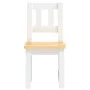 Kinder-Tisch und Stuhl-Set, 3-teilig, aus weißem und beigem MDF. von vidaXL, Möbelsets für Babys und Kleinkinder - Ref: Foro2...