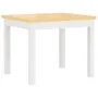 Kinder-Tisch und Stuhl-Set, 3-teilig, aus weißem und beigem MDF. von vidaXL, Möbelsets für Babys und Kleinkinder - Ref: Foro2...