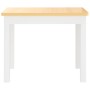 Mesa y silla infantil 3 pzas MDF blanco y beige