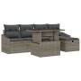 Juego de sofá de jardín de 6 piezas con cojines gris ratán de poliéster by , Outdoor sofas - Ref: Foro24-3361158, Price: 438,...