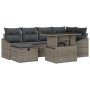 Juego de Sofá de Jardín de 7 Piezas con Cojines Gris Poliratán by , Outdoor sofas - Ref: Foro24-3361168, Price: 507,50 €, Dis...