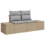 Juego de Sofás de Jardín de 7 Piezas con Cojines Beige Poliratán by , Outdoor sofas - Ref: Foro24-3361209, Price: 555,97 €, D...