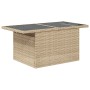 Set de Sofá de Jardín de 7 Piezas con Cojines Beige de Poliratán von , Outdoor-Sofas - Ref: Foro24-3361210, Preis: 586,97 €, ...