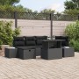 Conjunto de Sofá de Jardín de 7 Piezas con Cojines Negro Polirratan von , Outdoor-Sofas - Ref: Foro24-3361212, Preis: 548,15 ...