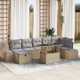Conjunto de Sofá de Jardín de 8 Piezas con Cojines Beige Ratán von , Outdoor-Sofas - Ref: Foro24-3361219, Preis: 600,50 €, Ra...
