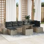 Juego de Sofá de Jardín de 8 Piezas con Cojines Gris Poliratán by , Outdoor sofas - Ref: Foro24-3361221, Price: 653,13 €, Dis...