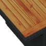 Juego de Comedor de Jardín de 8 Piezas con Cojines Negro Polirratán Acacia by , Outdoor sofas - Ref: Foro24-3361394, Price: 5...