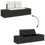 Conjunto de Comedor de Jardín de 9 Piezas con Cojines Ratán Poliéster Negro Acacia | Foro24.es | Tu tienda online para hogar, jardín y más Foro24.es