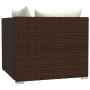 Sofá de 2 plazas con cojines ratán sintético marrón von vidaXL, Gartensets - Ref: Foro24-317498, Preis: 191,02 €, Rabatt: %