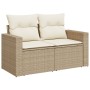 Sofá de Jardín de 10 Piezas con Cojines Beige Poliratán,  Comedor de Jardín de 3 Piezas con Cojines Beige Poliratán | Foro24.es | Tu tienda online para hogar, jardín y más Foro24.es