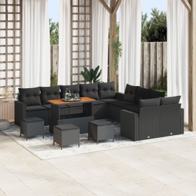 Conjunto de Sofá de Jardín de 14 Piezas con