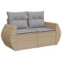 Juego de Sofá de Jardín de 10 Piezas con Cojines Beige, Juego de Comedor de Jardín de 4 Piezas con Cojines Beige | Foro24.es | Tu tienda online para hogar, jardín y más Foro24.es