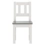 Kindertisch und Stühle 3 Stück in weiß und grau MDF von vidaXL, Möbelsets für Babys und Kleinkinder - Ref: Foro24-10409, Prei...