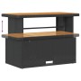 Set de Sofá de Jardín de 13 Piezas con Cojines Ratán Negro, Set de Comedor de Jardín de 3 Piezas con Cojines Ratán Negro von ...