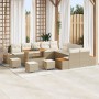 Conjunto de Sofá de Jardín de 13 Piezas con Cojines Beige, Conjunto de Comedor de Jardín de 3 Piezas con Cojines Beige | Foro24.es | Tu tienda online para hogar, jardín y más Foro24.es