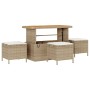 Conjunto de Sofá de Jardín de 13 Piezas con Cojines Beige, Conjunto de Comedor de Jardín de 3 Piezas con Cojines Beige | Foro24.es | Tu tienda online para hogar, jardín y más Foro24.es