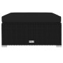 Garden footstool and black synthetic rattan cushion 70x70x30 cm by vidaXL, Modular outdoor sofas - Ref: Foro24-317525, Price:...