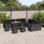 Conjunto de Sofá de Jardín de 13 Piezas con Cojines Negro Poliratán Acacia von , Outdoor-Sofas - Ref: Foro24-3364529, Preis: ...
