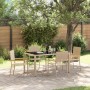 Conjunto de Comedor de Jardín  de 5 Piezas Beige de Poliratán, Sillas de Jardín apilables con cojines  2 pcs Beige de Poliratán | Foro24.es | Tu tienda online para hogar, jardín y más Foro24.es