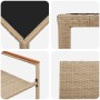 Conjunto de Comedor de Jardín  de 5 Piezas Beige de Poliratán, Sillas de Jardín apilables con cojines  2 pcs Beige de Poliratán | Foro24.es | Tu tienda online para hogar, jardín y más Foro24.es