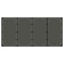 Juego de Comedor de Jardín de 7 Piezas Negro Poliratán, Sillas de Jardín apilables con Cojines - Set de 2 en Negro Poliratán ...