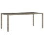 Conjunto de Comedor de Jardín de 7 Piezas  Gris Poliratán, Sillas de Jardín apilables  con cojines 2 pcs Gris Poliratán | Foro24.es | Tu tienda online para hogar, jardín y más Foro24.es