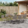 Juego de Comedor de Jardín de 9 Piezas Gris Poliratán, Sillas de Jardín apilables  con Cojines 2 pcs Gris Poliratán | Foro24.es | Tu tienda online para hogar, jardín y más Foro24.es
